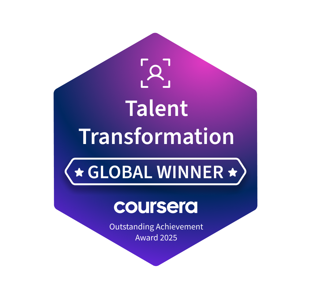 Talent transformation winner badge