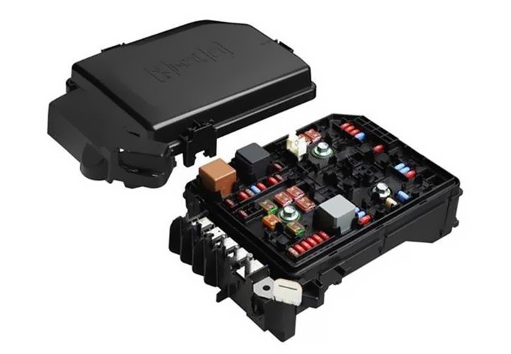 Underhood PCB electrical center and prefuse assembly
