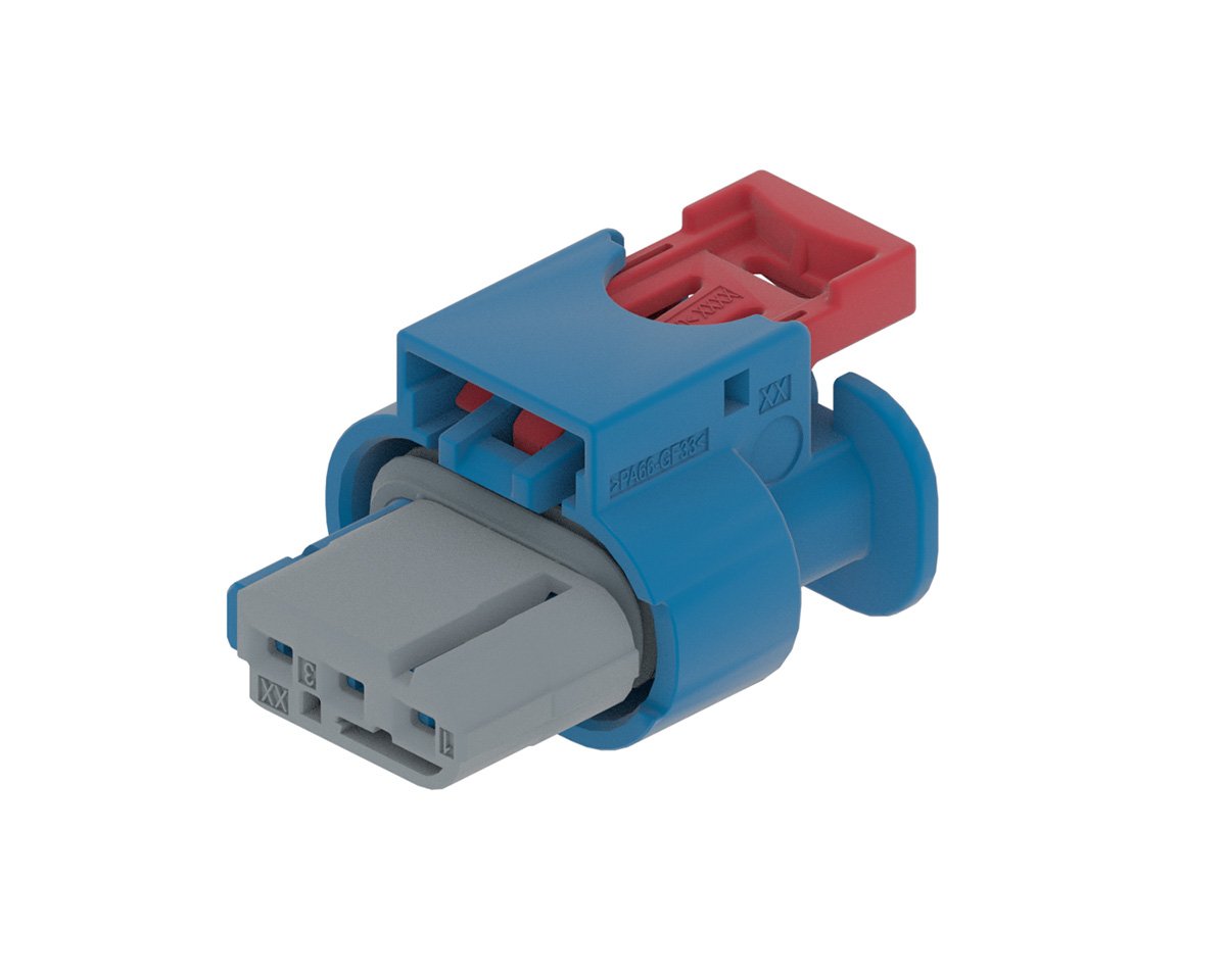 48V Connector CTS 1.2 Sealed F 3W Blue 35126369