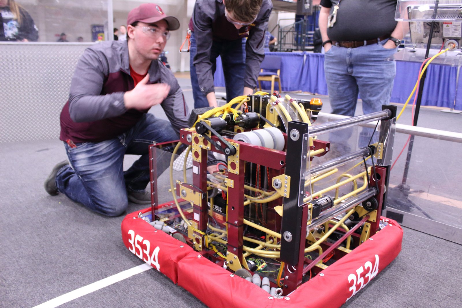 Electrotechnical team at work
